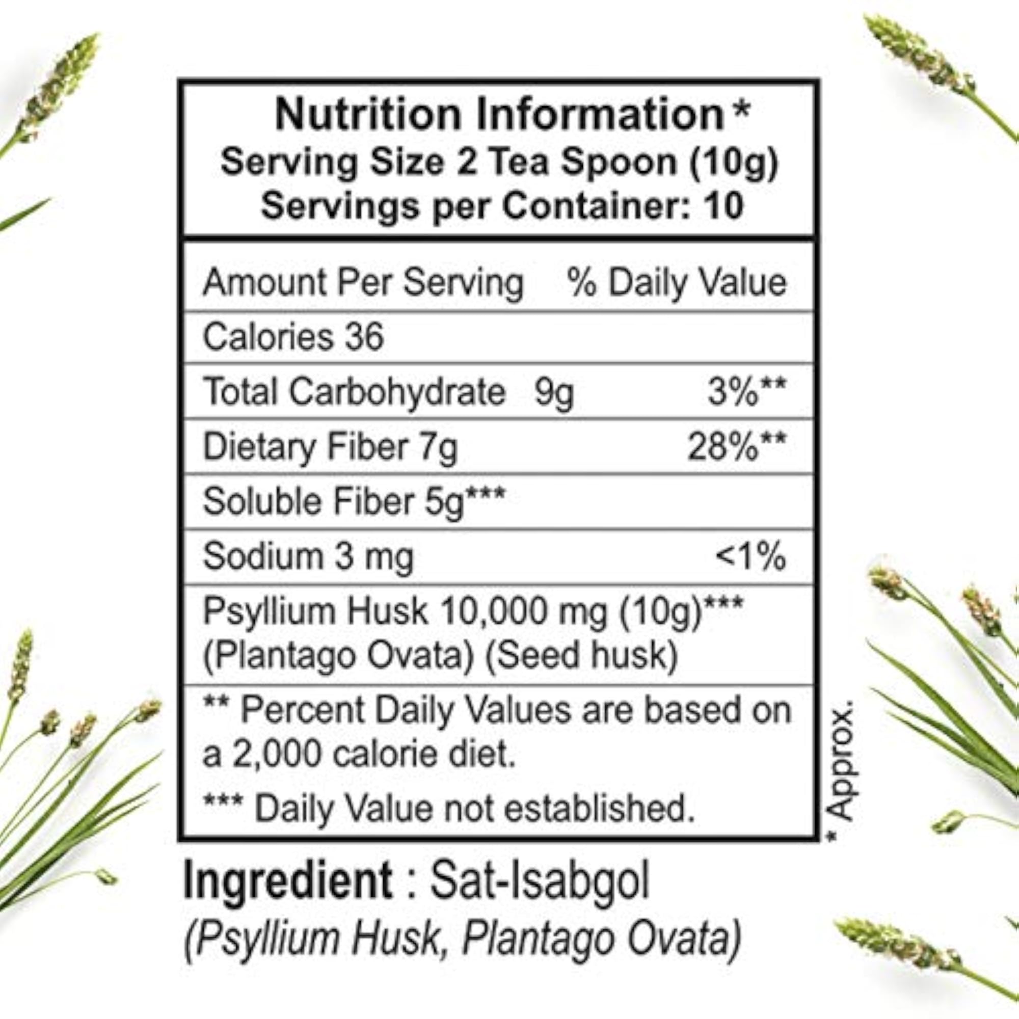 SATNAM Sat-Isabgol Psyllium Husk 200g Zip Pouch